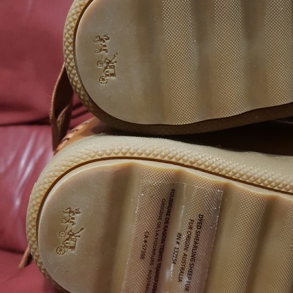 NWOT COACH LEATHER BOOTS - Picture 7 of 8